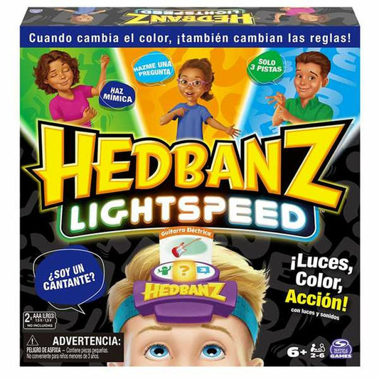 Board game Spin Master Hedbanz lightspeed 26,67 x 26,67 x 5,08 cm