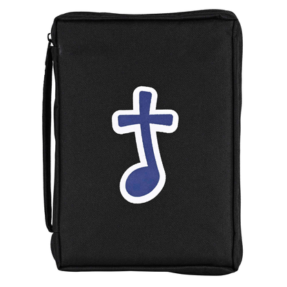 Bible Cover Blue Music Note Black Medium