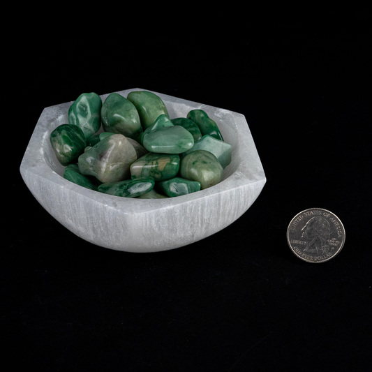 *Selenite Hexagon Bowl | 4" | Morocco