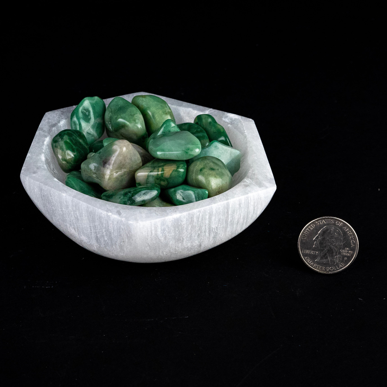 *Selenite Hexagon Bowl | 4" | Morocco