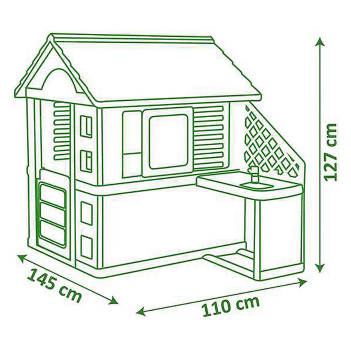 Children's play house Nature Simba (145 x 110 x 127 cm)