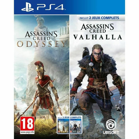 PlayStation 4 Video Game Ubisoft Assassin's Creed Odyssey + Assassin's Creed Valhalla Compilation