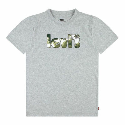 T-shirt Levi's Camo Poster Logo Gray Grey