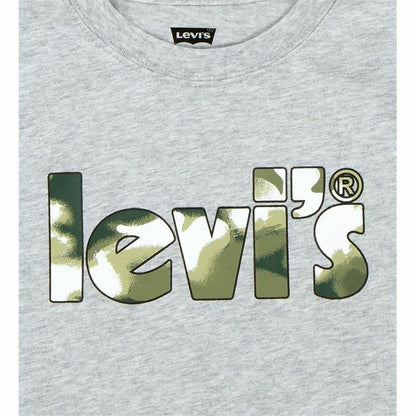 T-shirt Levi's Camo Poster Logo Gray Grey