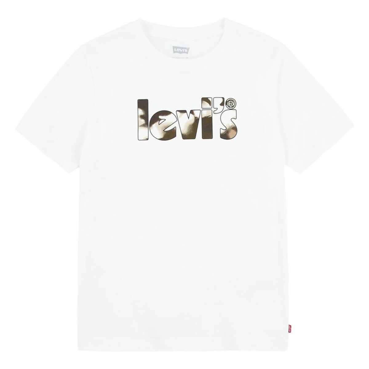 T-shirt Levi's Camo Poster Logo Bright 60732 White