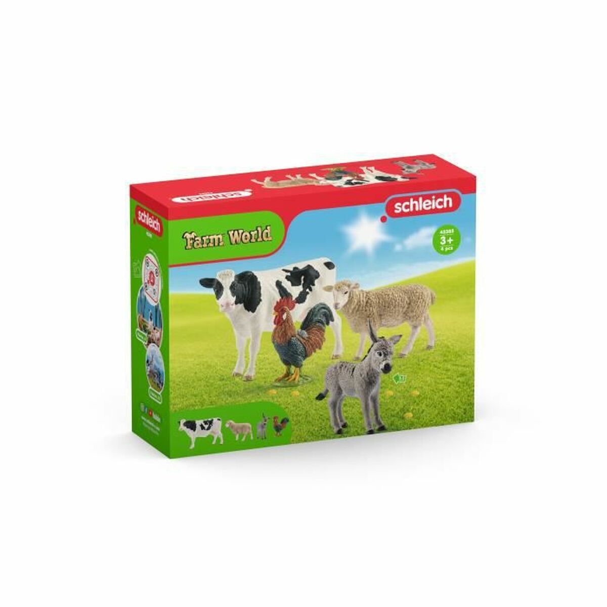 Playset Schleich Farm World basic kit 4 Pieces animals