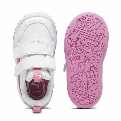 Sports Shoes for Kids Puma Multiflex Sl V White Pink