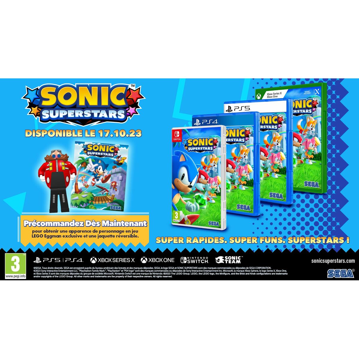 PlayStation 5 Video Game SEGA Sonic Superstars (FR)