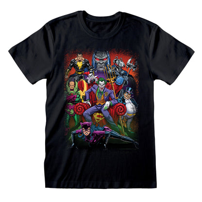 Short Sleeve T-Shirt DC Comics Villains Black Unisex