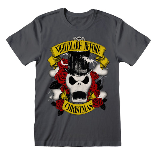 Short Sleeve T-Shirt The Nightmare Before Christmas Top Hat Jack Graphite Unisex