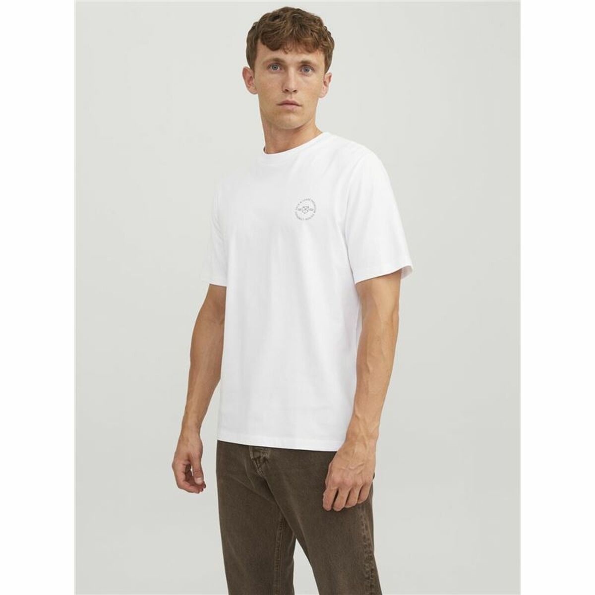 Men’s Short Sleeve T-Shirt Jack & Jones lushield White Men