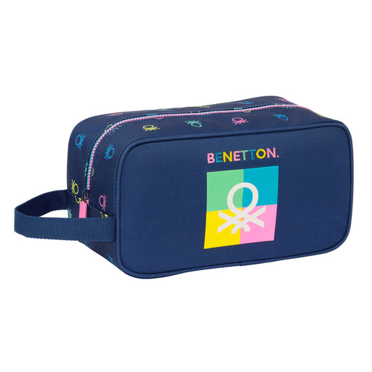 Travel Slipper Holder Benetton Cool Navy Blue 29 x 15 x 14 cm