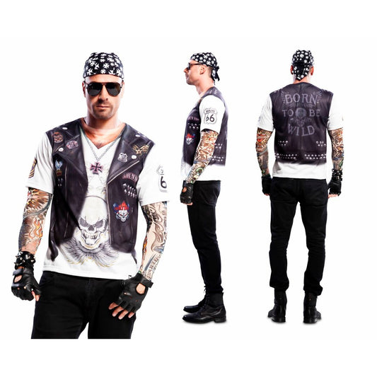 Costume for Adults My Other Me Biker White S Men