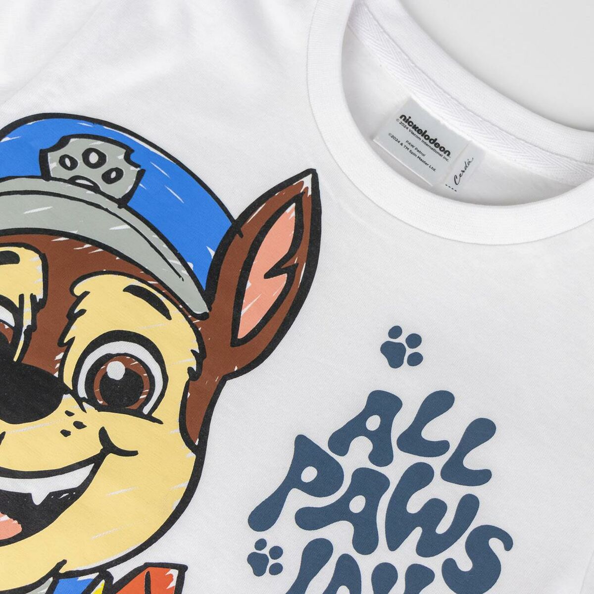 Child's Short Sleeve T-Shirt The Paw Patrol White