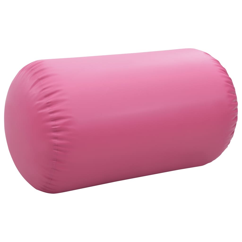 Inflatable Gymnastic Roll with Pump 100x60 cm PVC Pink