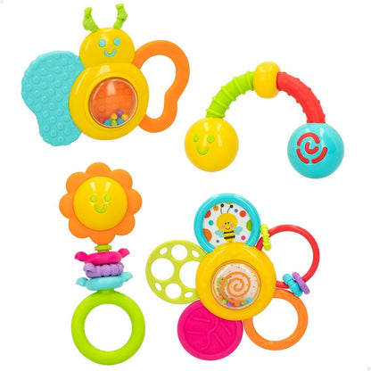 Rattle set Winfun 4 Pieces 16 x 16 x 4,5 cm (6 Units)