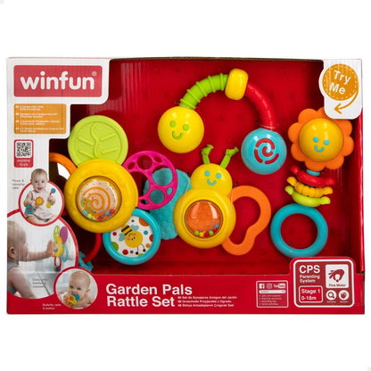 Rattle set Winfun 4 Pieces 16 x 16 x 4,5 cm (6 Units)