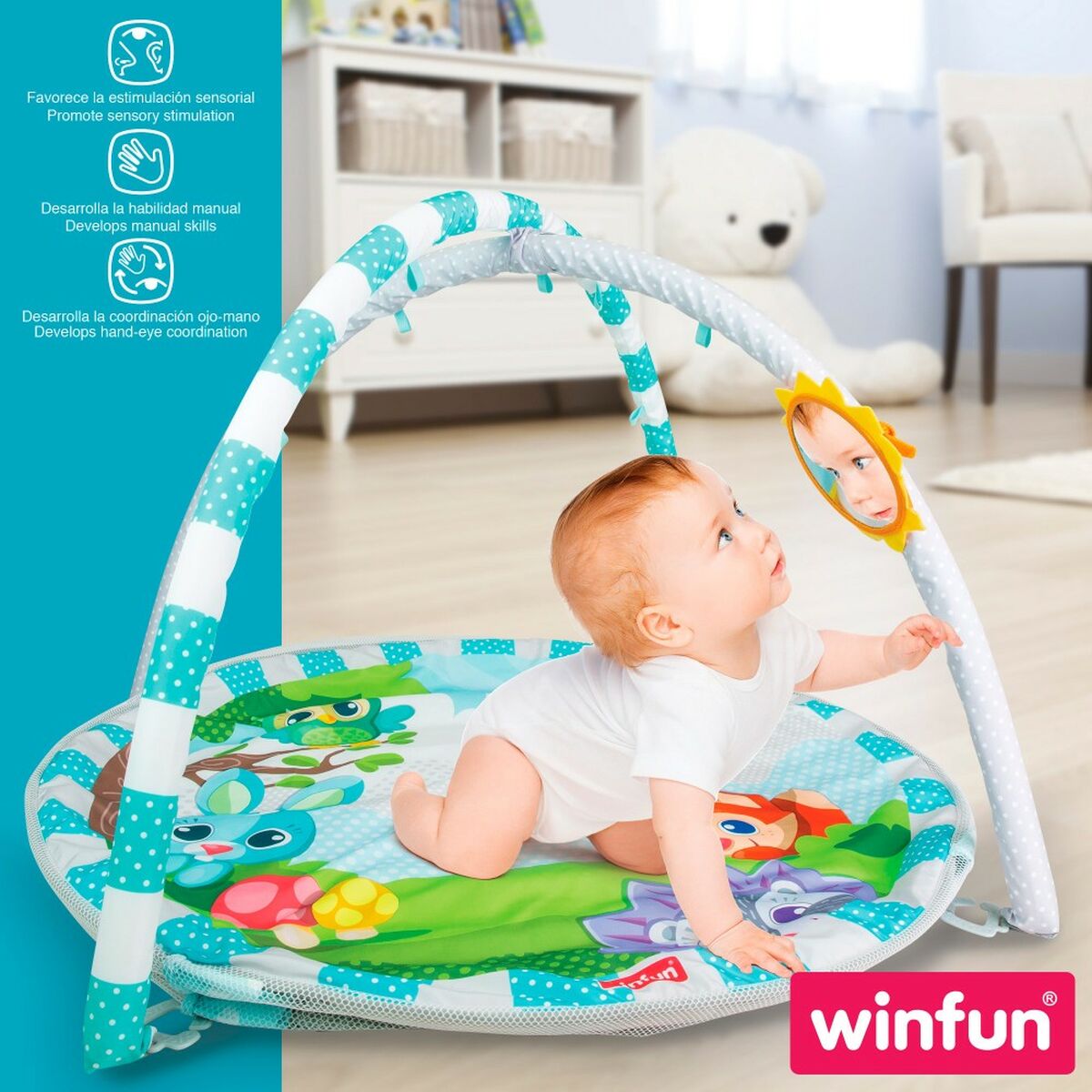 Play mat Winfun Cloth Plastic (2 Units)