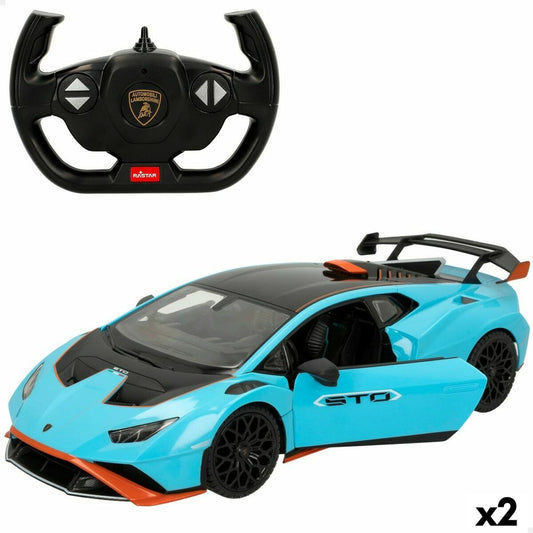 Remote-Controlled Car Lamborghini Huracán STO Blue 1:14 (2 Units)