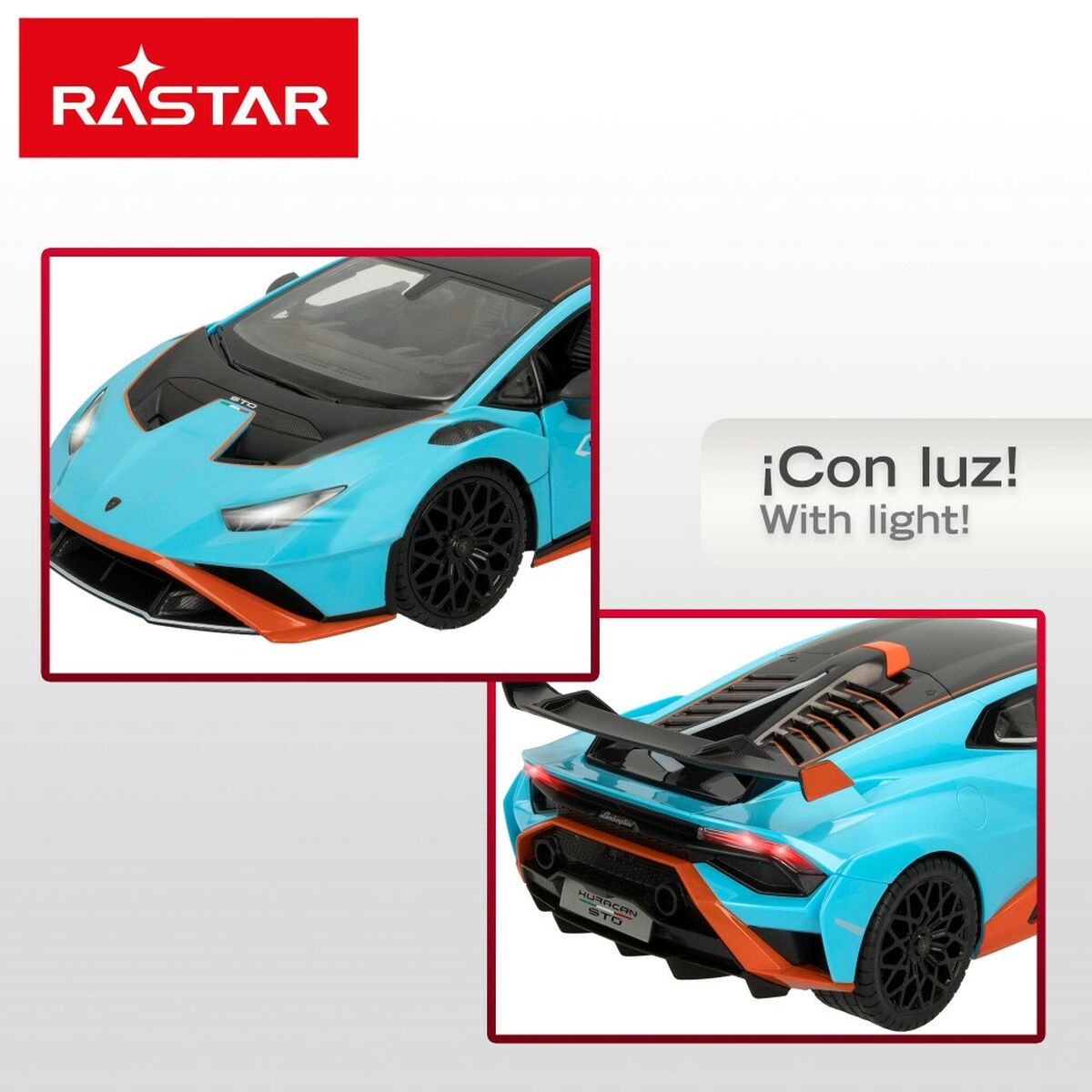 Remote-Controlled Car Lamborghini Huracán STO Blue 1:14 (2 Units)