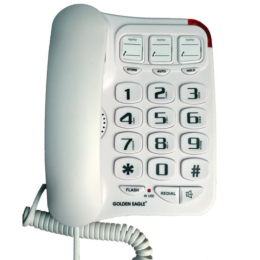 Golden Eagle GO-GE3104 Big Button Speakerphone White