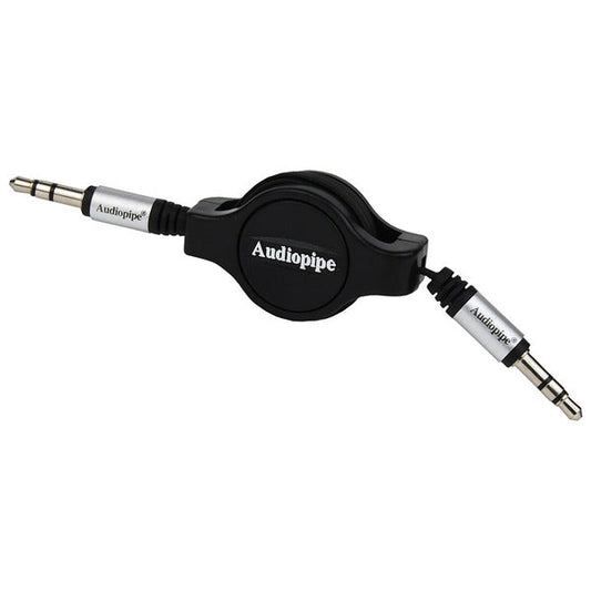 Audiopipe 3.5 to 3.5 Jack Plug 3 Ft Retractable