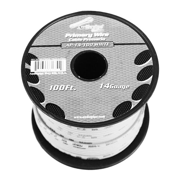 Audiopipe 14 Gauge 100Ft Primary Wire white