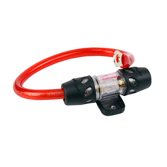 Audiopipe 4 Gauge 1 ft. length with mini AFC Fuse Holder