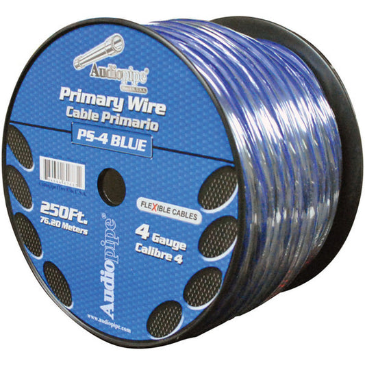 Audiopipe 4 Ga. Flexible Power Cable 250 ft.  Blue